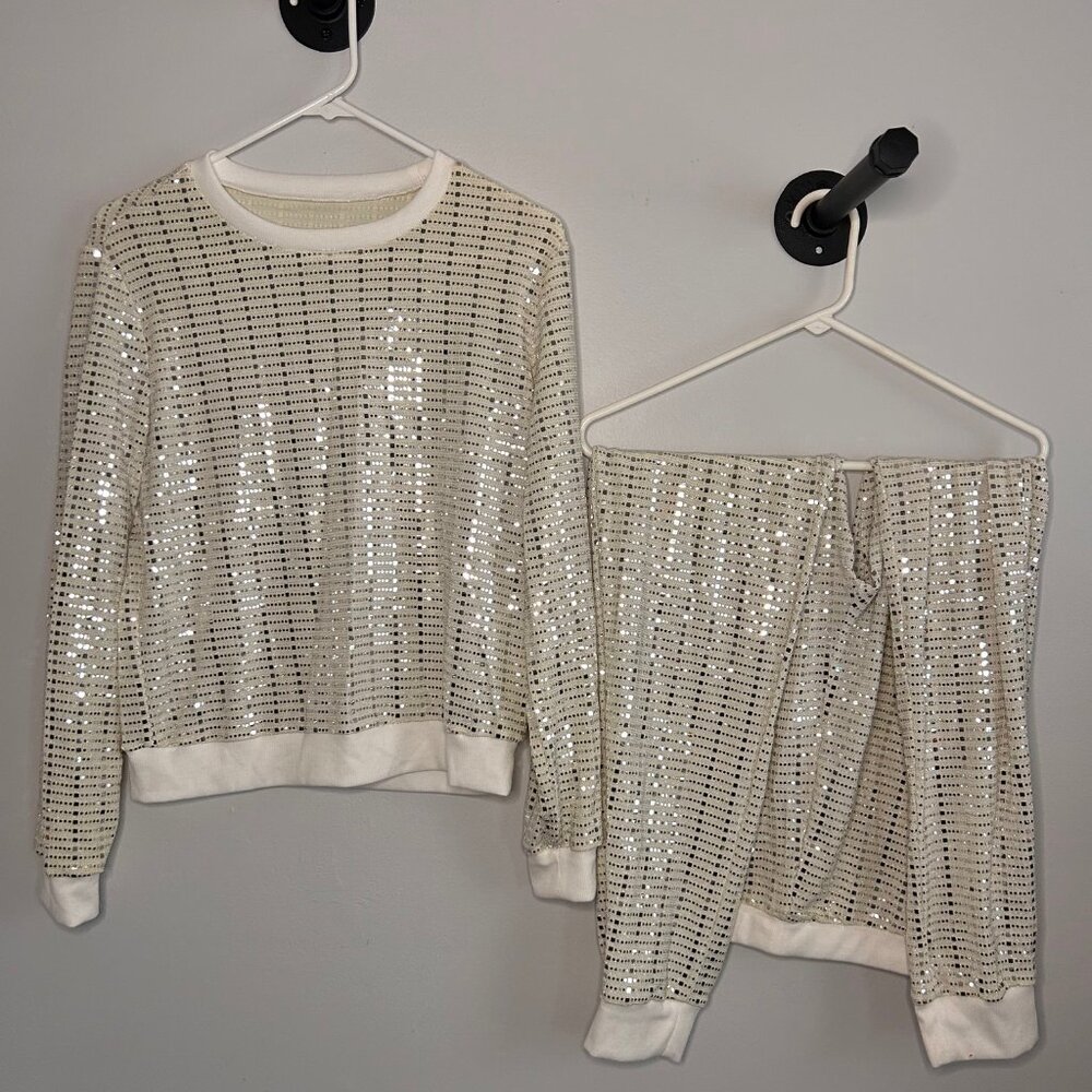 Sequin Jogger Set